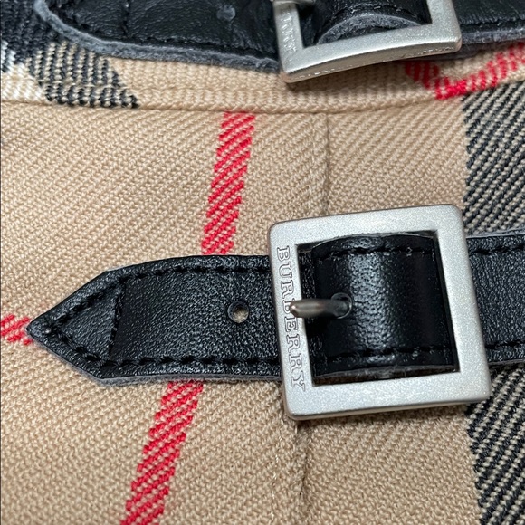 Burberry Plaid Skirt with Buckle Accents - Picture 12 of 14